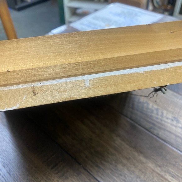 Antique Buffalo Pottery Campbell’s Soup Kids BABY Food Dish BOWL Wood Frame USA - Picture 5 of 13